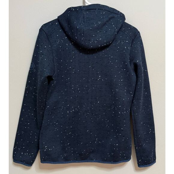 Womens Small MAMMUT CHAMUERA Hooded Jacket Sweatshirt hoodie Teal Blue - Picture 3 of 6